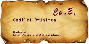 Csúzi Brigitta névjegykártya